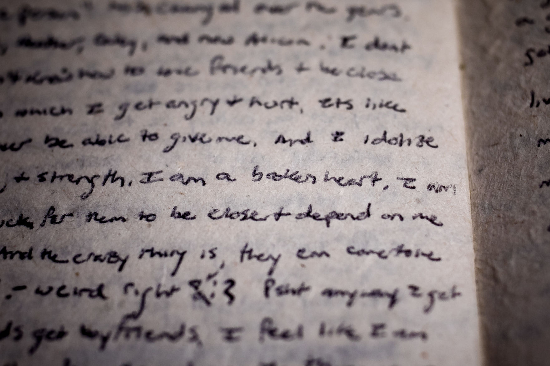 In her college diary, Amanda Loucks wrote, 'I am a broken heart'